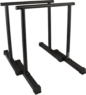 Produktbild von Fitness-Parallelstangen – Dip-Stangen – Krafttraining – Extra stabile Füße – 65 x 80 x 50 cm – Schwarz