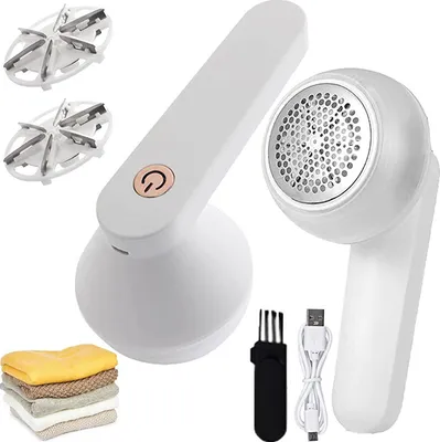 Produktbild von Elektrischer fusselentferner wiederaufladbar, 2 In 1 Fusselrasierer, Tragbarer Fusselentferner, Fabric Shaver, Lint Remover