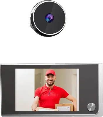 Produktbild von Digitale Türspionkamera, 3,5 Zoll LCD-Display, 120 Grad Sichtwinkel, Komplettset