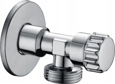 Produktbild von Eckpilzventil 1/2X3/4 verchromt Messing für Trinkwasser mit Rosette
