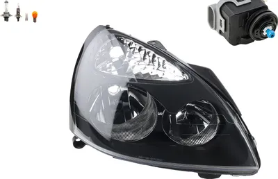 Produktbild von Scheinwerfer passend für Renault Clio BB BC CB 01-05 Rechts Leucht. + Stellmotor 7701051770 260108120R 7701054063 7700840141 Johns