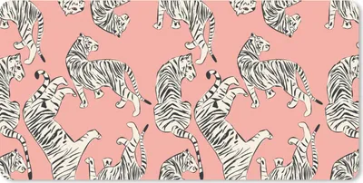 Produktbild von MuchoWow® Schreibtischunterlage Tiger - Muster - Dschungel 80x40 cm - XXL Mauspad - Gaming Mauspad