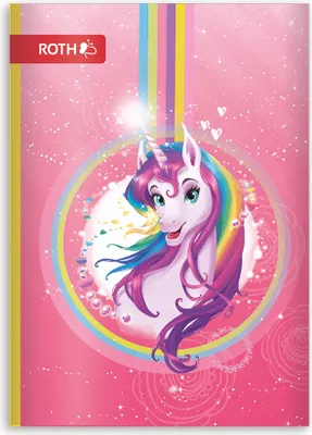 Produktbild von Muttihefte/ Oktavhefte, A6, 64 Seiten liniert, Einhornportrait