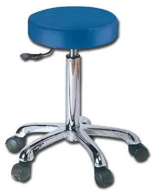 Höhenverstellbarer Hocker, Blau, 1 Stück