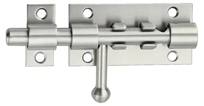 Productafbeelding van Roestvrijstalen schuifgrendel, geborsteld, 19,5 cm. RVS schuifgrendel type SUS304, met schroeven, geschikt voor tuinpoorten, ramen en hekken