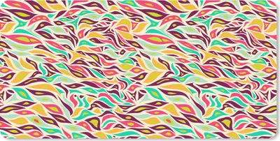 Produktbild von MuchoWow® Mauspad Mousepad Blätter - Linie - Muster 60x30 cm - Mousepads - Maus Mat - Pad - Mausunterlage - Nachhaltig