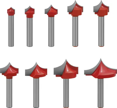 Image de Fraises à rainurer à bord rond 6mm Shank 8mm Blade for Woodworking Milling Cutter Tool