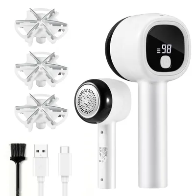 Image de Blendura, rasoir à poils rechargeable par USB, tête avec 6 lames