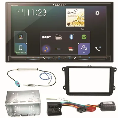 Produktbild von Pioneer SPH-DA230DAB Bluetooth USB Einbauset für Beetle Jetta Sharan Tiguan T5