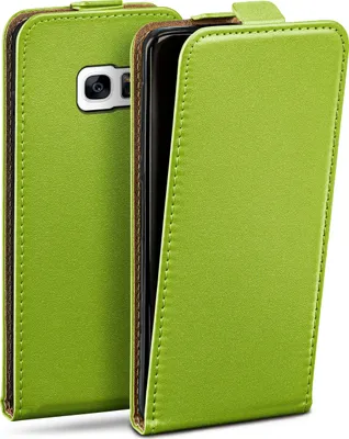 Produktbild von moex® Flip Case kompatibel mit Samsung Galaxy S7 - Hülle mit 360 Grad Schutz, Grün