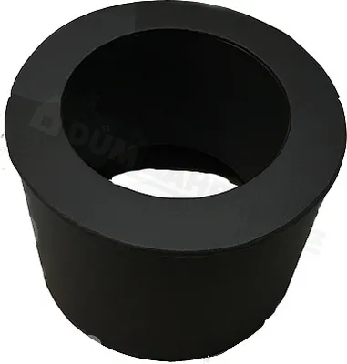 A black chimney reducer is shown against a white background.