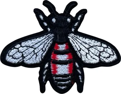 Produktbild von Bienen-Insekten-Emblem-Aufnäher zum Aufbügeln
