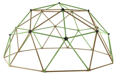 Produktbild von HOME DELUXE - Klettergerüst MATTI - Farbe: Grün/Bronze - ⌀ 305 cm - Belastbar bis 340 kg I Kletterturm Reckstangen Kinderspielzeug