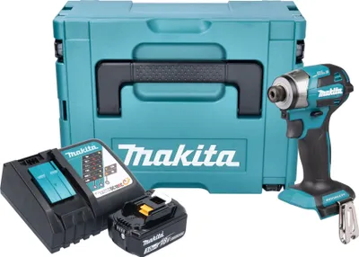Produktbild von Makita DTD 173 RF1J Akku Schlagschrauber 18 V 180 Nm 1/4“ Brushless + 1x Akku 3,0 Ah + Ladegerät + Makpac