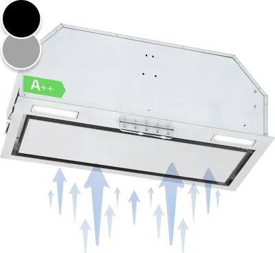 Zdjęcie produktu dla KlarsteinCamila okap kuchenny do zabudowy 70 cm 397 m³/h LED panel dotykowy stal nierdzewna