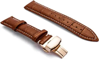 Produktbild von Strap-it Samsung Gear Sport Luxus Lederarmband (Braun)