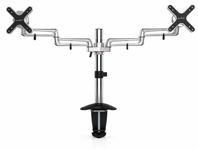 Obrázek produktu pro Držák monitoru pro 2 monitory, výška až 69 cm (27 palců), otočný a naklápěcí