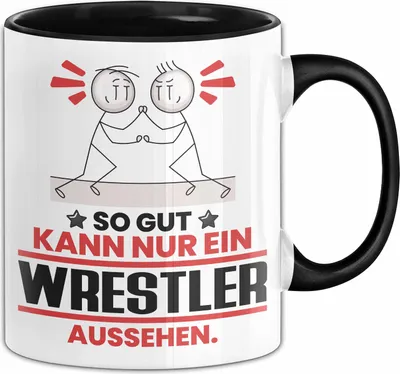Produktbild von Wrestler Geschenk Tasse So Gut Kann Nur Ein Wrestler Aussehen Geschenkidee Kaffee-Becher (Schwarz)