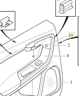 Image de VOLVO S60 V60 Couverture latérale de la porte arrière droite 1284852