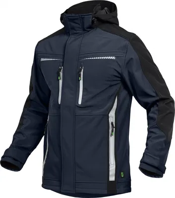 Produktbild von Leibwächter Sommer-Softshelljacke Herren FLEXS Gr. S marine/schwarz