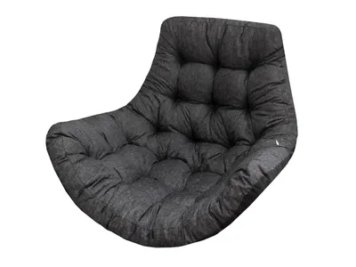 Produktbild von Bjird Hängesessel Kissen, Auflage für Papasansessel - 100x120 cm, Schwarz (Ecolen) - Polster, Sitzkissen, Hängeschaukel, Hängekorb