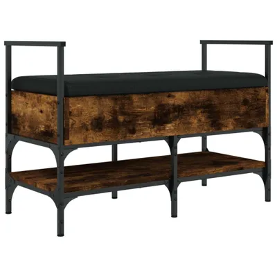 Obrázok produktu pre vidaXL Lavica na topánky údený dub 85,5x42x57,5 cm materiál na báze dreva
