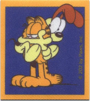 Obrázok produktu pre Comercial Mercera Garfield © Odie Comic Cat printed - patch, nažehľovačka, nažehľovacia záplata, nášivka, záplaty, na nažehlenie, veľkosť: 5,5 x 6,2 cm