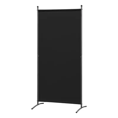 A black room divider or screen on a white background.