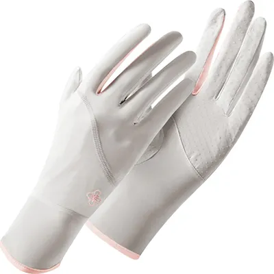 Produktbild von Sonnenschutzhandschuhe, Eisseide, kühl, atmungsaktiv, verhindert Ausrutschen, Sommer, UV-Schutz für Radfahren, Reiten, Fahren, Grau