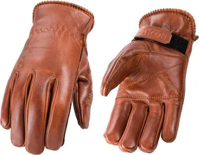 Produktbild von Rokker Tattoo Bird Damen Motorrad Handschuhe, braun, L