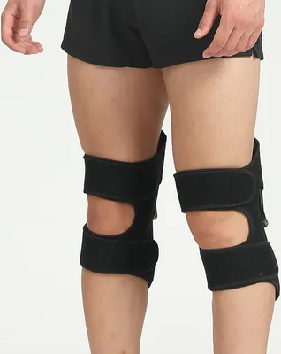 Obrázek produktu pro INF Sportovní kolenní bandáž, chrániče kolen, ochrana kolen Černá XL