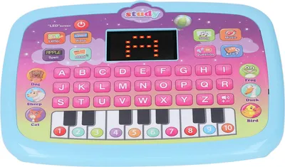 Obrázek produktu pro Mluvící tablet pro děti, předškolní vzdělávání, podložka pro učení batolat, Smarty, 8 režimů, anglicky, modrý