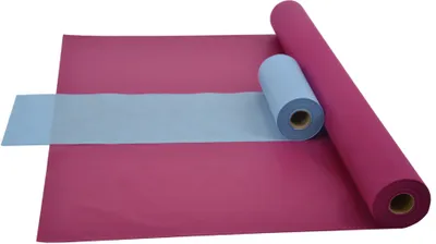 Produktbild von Sensalux Kombi-Set 1 Tischdeckenrolle 1m x 25m beere + Tischläufer 30cm hellblau