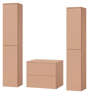 Obrázok produktu pre 3-dielna kúpeľňová zostava: spodná skrinka + 2 vysoké skrinky Color Alpaka (2S 60 + 2D 160 x 2)
