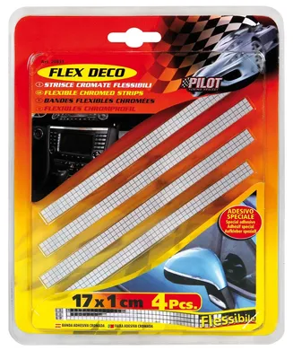Image de Flex Deco, bandes flexibles chromées, 4 pces