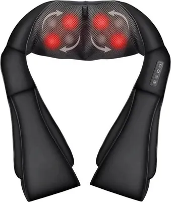 Obrázok produktu pre Herzberg HG-MSG20: Shiatsu masážny prístroj na krk a ramená, čierny