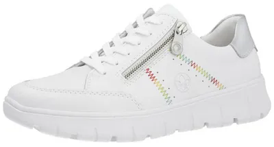 Produktbild von Rieker Damensneaker weiss/silber/weiss N131380 (25KW11/weiss/silber/weiss)