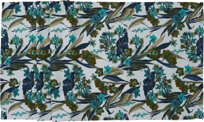 Produktbild von Sander - Tischset - Virginia, blau und türkis geblümt, 35 x 50 cm