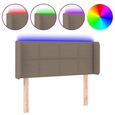 Produktbild von vidaXL LED Kopfteil Taupe 83x16x78/88 cm Stoff