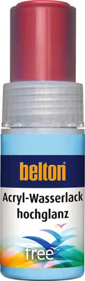Produktbild von belton free Lackstift hochglänzend RAL 3000 feuerrot 9 ml
