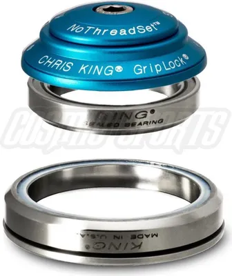 Produktbild von Chris King DropSet 3 Tapered Steuersatz, Edelstahl-Lager, 1 1/8"-1.5", GripLock, IS41/28.6