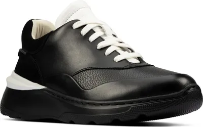 Image de Clarks - Baskets pour femmes Sprint Lite Lace, cuir CK115 (41 EU) (Noir)