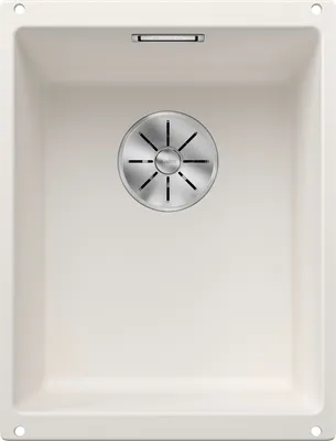 Produktbild von BLANCO SUBLINE 320-U, Schrankwaschbecken, Silgranit, Weiß, 40 cm, Deutschland