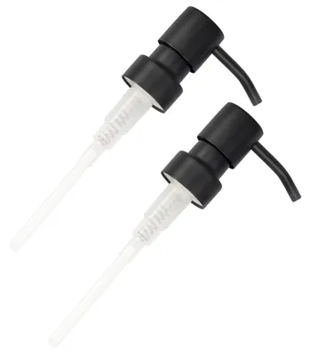 Immagine prodotto di bremermann serie bagno PIAZZA BLACK - Set di 2 pompe di ricambio per dispenser di sapone, in acciaio inox nero