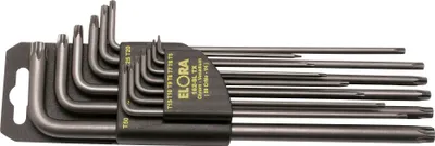 Produktbild von Elora TORX®-Winkelschraubendreher-Satz, lang im Kunststoffhalter, 13-teilig 5-50 mm, ELORA-162SLTX