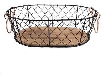 Obrázek produktu pro Úložný koš Clayre & Eef 33x23x10 cm, černý kov