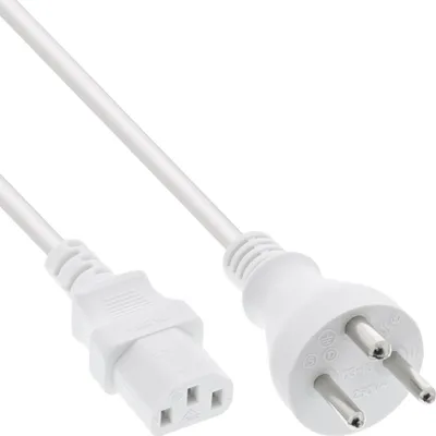 Zdjęcie produktu dla InLine 16658K, 1,8 m, Wtyczka zasilająca typu K, IEC C13, H05VV-F