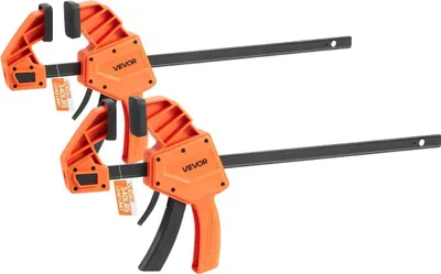 Productafbeelding van Klemmen voor houtbewerking, 2 stuks, 30,48 cm, éénhandige klem/spreider, 154 kg draagvermogen