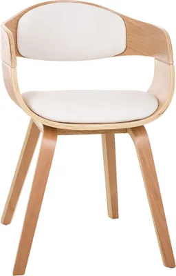 Produktbild von Besucherstuhl HLO-CP17  natura/weiß
