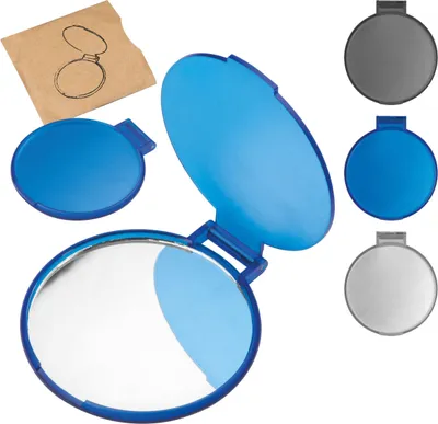 Produktbild von 3x Schminkspiegel / gefrostet / Farbe: je 1x blau, transparent und anthrazit